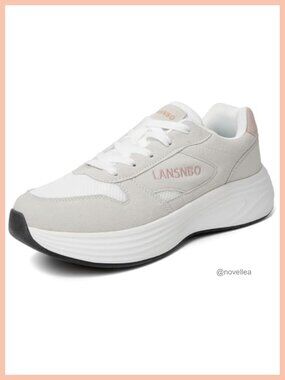 Nurse Work Shoes Wide Toe Arch Support Slip Resistant Knit